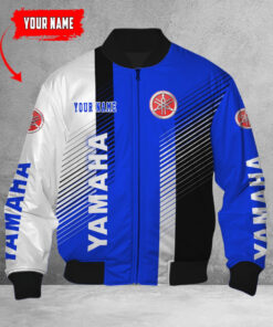 Blouson bomber Yamaha Blue