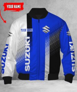 Blouson bomber Suzuki Blue