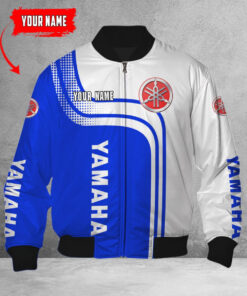 Blouson bomber Yamaha Blue
