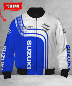 Blouson bomber Suzuki Blue