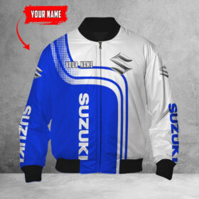 Blouson bomber Suzuki Blue