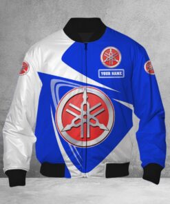 Blouson bomber Yamaha Blue