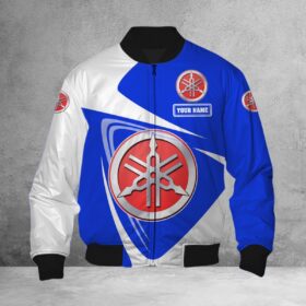 Blouson bomber Yamaha Blue