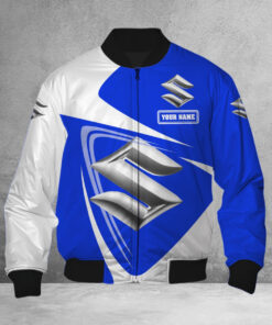 Blouson bomber Suzuki Blue