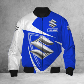 Blouson bomber Suzuki Blue