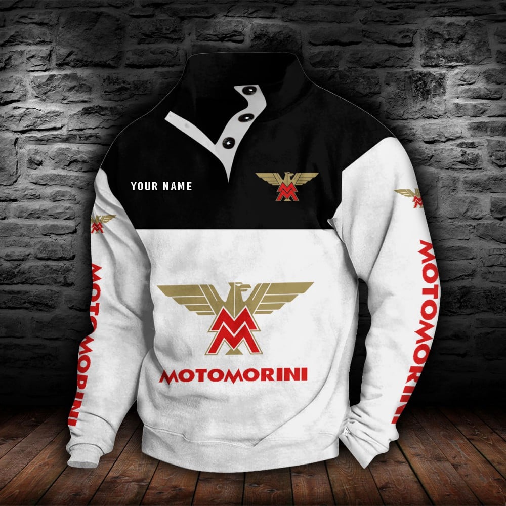 Sweat-shirt à col boutonné Moto Morini – Image 8