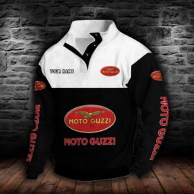 Sweat-shirt à col boutonné Moto Guzzi