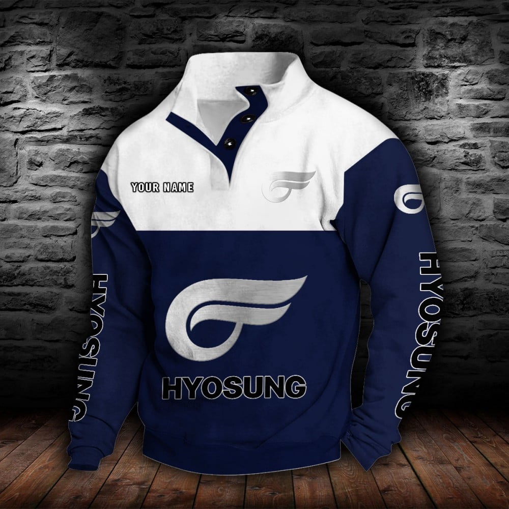 Sweat-shirt à col boutonné Hyosung Motorcyles