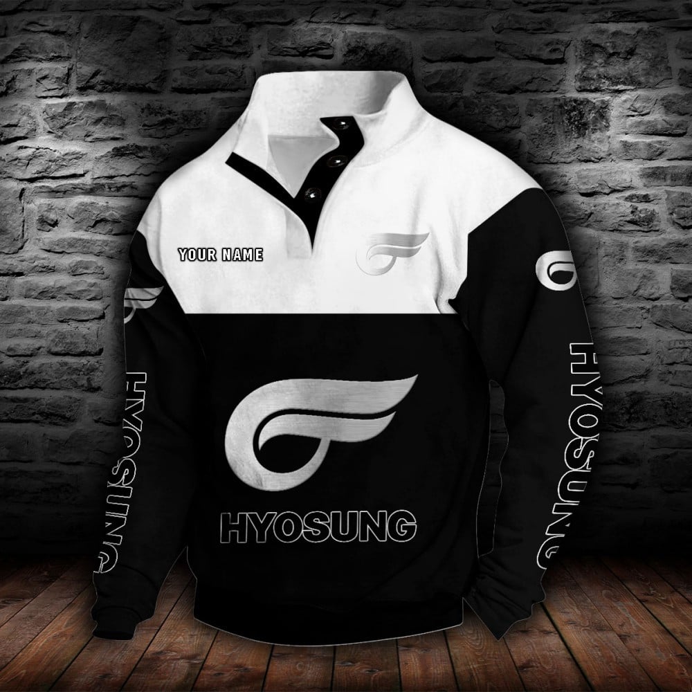 Sweat-shirt à col boutonné Hyosung Motorcyles – Image 2