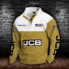 Sweat-shirt à col boutonné JCB Agricultural Tractors