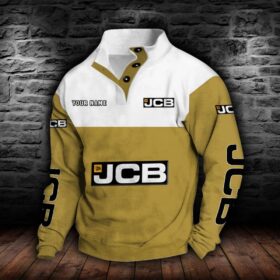 Sweat-shirt à col boutonné JCB Agricultural Tractors