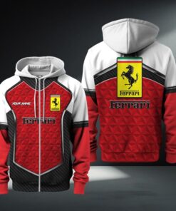 Hoodie zippé Ferrari
