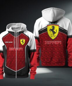 Hoodie zippé Ferrari