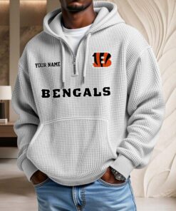 Sweat à capuche en maille gaufrée Cincinnati Bengals