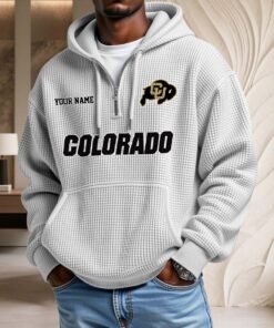 Sweat à capuche en maille gaufrée Colorado Buffaloes