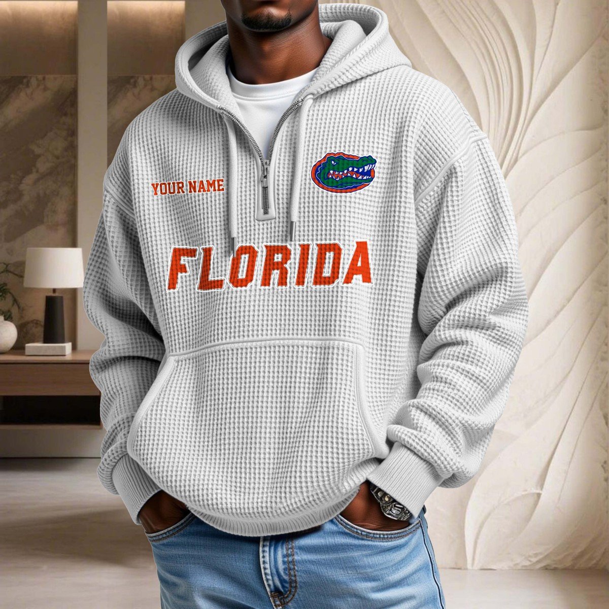 Sweat à capuche en maille gaufrée Florida Gators