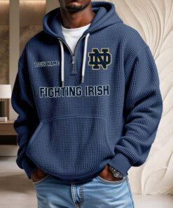 Sweat à capuche en maille gaufrée Notre Dame Fighting Irish