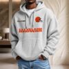 Sweat à capuche en maille gaufrée Cleveland Browns