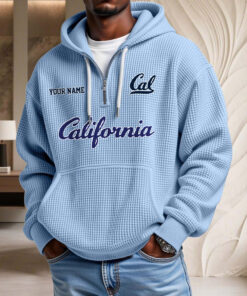 Sweat à capuche en maille gaufrée California Golden Bears