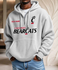Sweat à capuche en maille gaufrée Cincinnati Bearcats