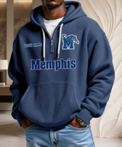 Sweat à capuche en maille gaufrée Memphis Tigers