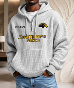 Sweat à capuche en maille gaufrée Southern Miss Golden Eagles