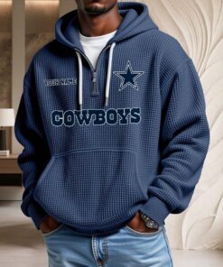 Sweat à capuche en maille gaufrée Dallas Cowboys