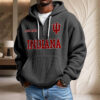Sweat à capuche en maille gaufrée Indiana Hoosiers