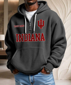 Sweat à capuche en maille gaufrée Indiana Hoosiers