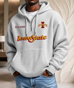 Sweat à capuche en maille gaufrée Iowa State Cyclones
