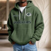 Sweat à capuche en maille gaufrée Green Bay Packers