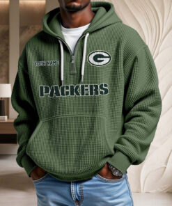 Sweat à capuche en maille gaufrée Green Bay Packers
