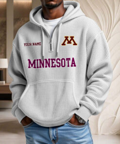 Sweat à capuche en maille gaufrée Minnesota Golden Gophers