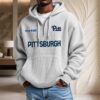 Sweat à capuche en maille gaufrée Pittsburgh Panthers