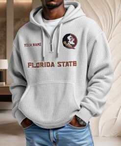 Sweat à capuche en maille gaufrée Florida State Seminoles