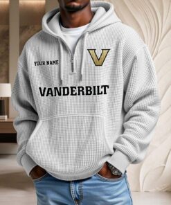 Sweat à capuche en maille gaufrée Vanderbilt Commodores