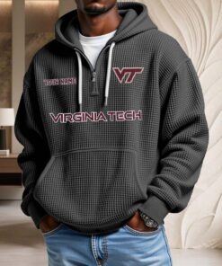 Sweat à capuche en maille gaufrée Virginia Tech Hokies