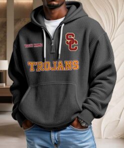 Sweat à capuche en maille gaufrée Usc Trojans