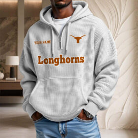 Sweat à capuche en maille gaufrée Texas Longhorns
