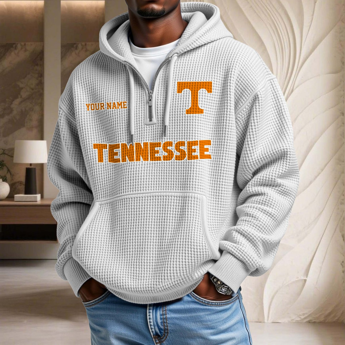 Sweat à capuche en maille gaufrée Tennessee Volunteers