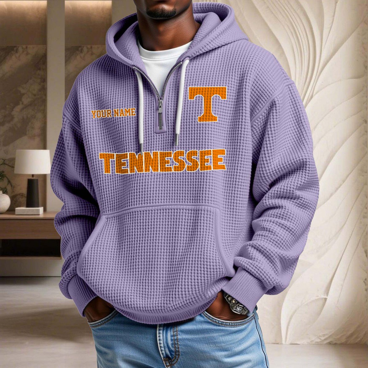 Sweat à capuche en maille gaufrée Tennessee Volunteers – Image 10