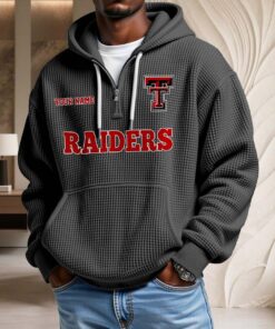 Sweat à capuche en maille gaufrée Texas Tech Red Raiders