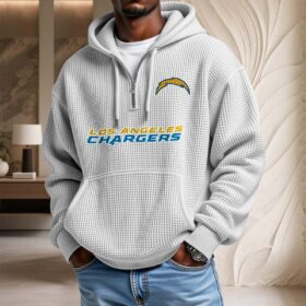 Sweat à capuche en maille gaufrée Los Angeles Chargers