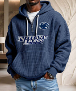 Sweat à capuche en maille gaufrée Penn State Nittany Lions