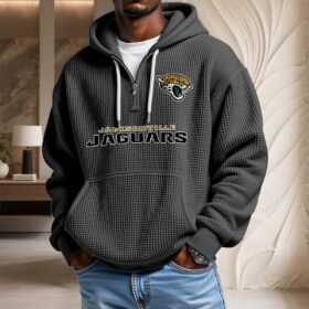 Sweat à capuche en maille gaufrée Jacksonville Jaguars