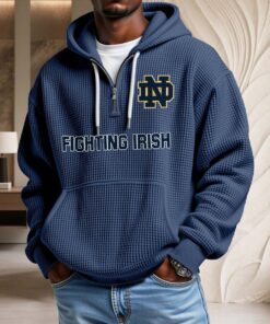 Sweat à capuche en maille gaufrée Notre Dame Fighting Irish