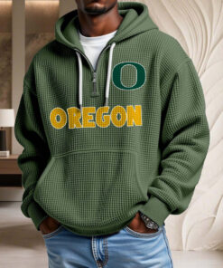 Sweat à capuche en maille gaufrée Oregon Ducks