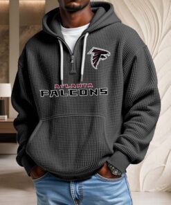 Sweat à capuche en maille gaufrée Atlanta Falcons