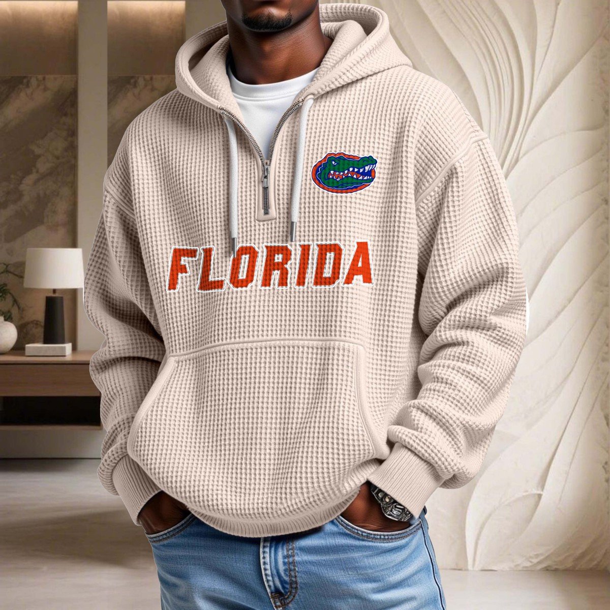 Sweat à capuche en maille gaufrée Florida Gators