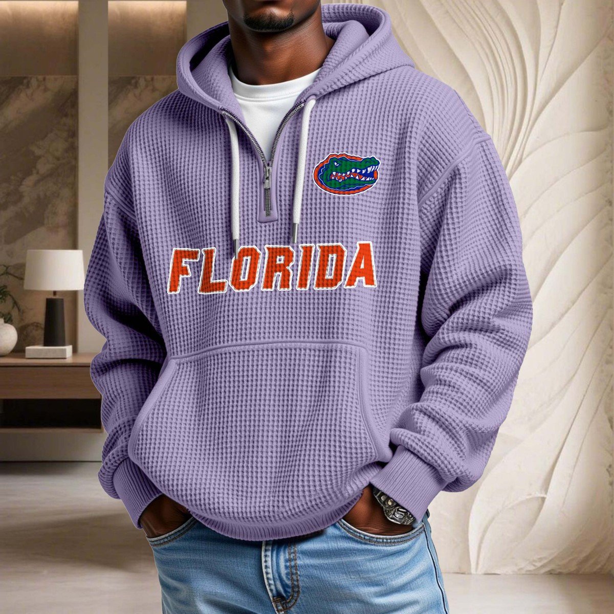 Sweat à capuche en maille gaufrée Florida Gators – Image 10